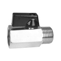 1/8" - 1/2" Inch F X M NPT Thread Valogin Chrome Plated Forging Brass Mini Ball Valve